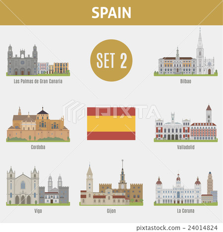 Famous Places Spain cities. Set 2 Famous Places Spain cities. Set 2 24014824