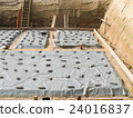 Preparation foundation plate new building 24016837