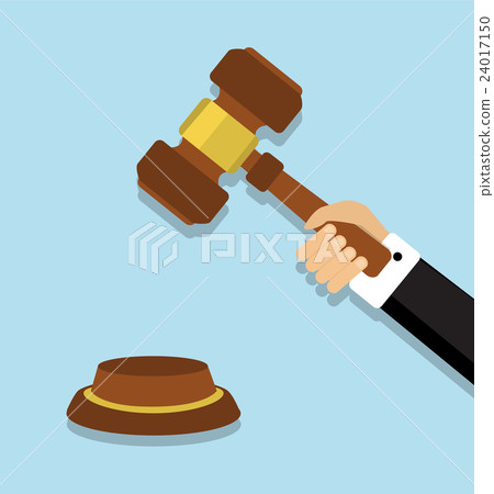 Judge hammer in hand Judge hammer in hand 24017150
