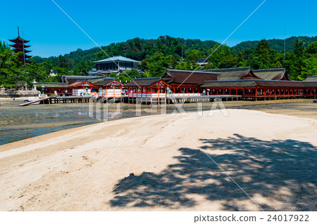 嚴島神社的全景 嚴島神社的全景 24017922