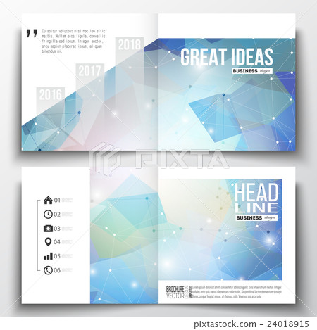 Set Of Annual Report Business Templates For - Stock Illustration ...