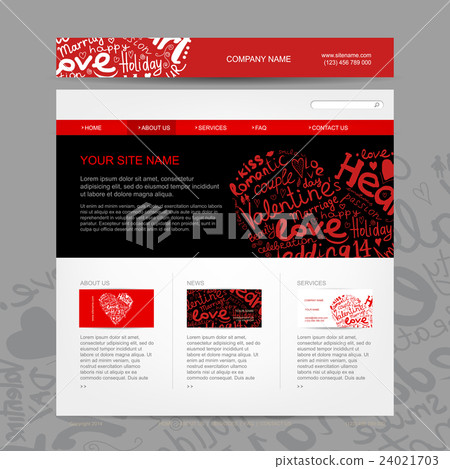 Website design template for dating site 24021703