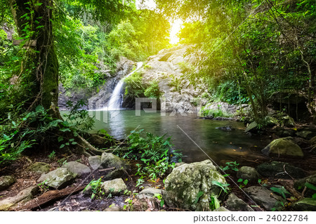 scenic at Jedkot waterfall in Thailand 24022784