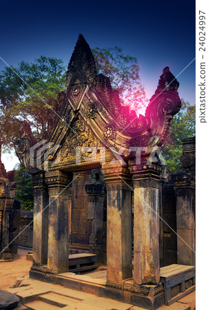Banteay Srey Temple ruins , Siem Reap, Cambodia.. 24024997
