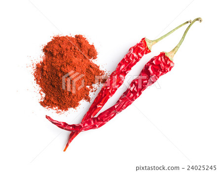 Chili pepper and powdered pepper. 24025245