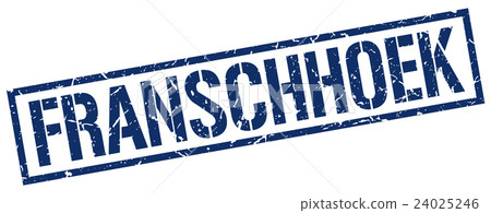 Franschhoek blue square stamp 24025246