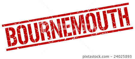 Bournemouth red square stamp 24025893