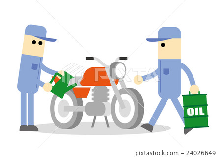 Change oil of motorcycle 24026649