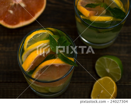 Citrus homemade lemonade, summer drink Citrus homemade lemonade, summer drink 24027304