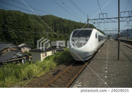 681 Series Limited Express Shirasagi Pass through Omi Shizu Station 24029035