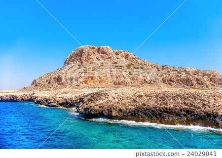 Rock at Cape Greco National Forest Park. Cyprus 24029041
