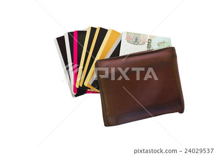 Several old credit cards Several old credit cards 24029537