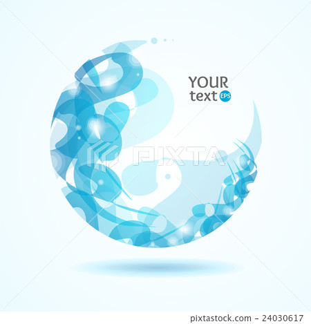 Abstract Sphere Blue. Vector Abstract Sphere Blue. Vector 24030617