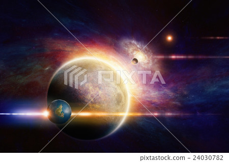 Fantastic space background 24030782