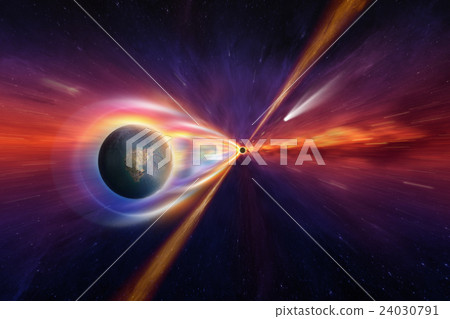 Black hole in deep space 24030791