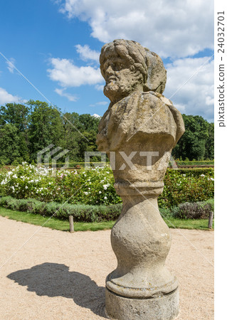 Architectural detail of the park chateau Milotice 24032701