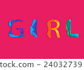 Girl word lettering 24032739