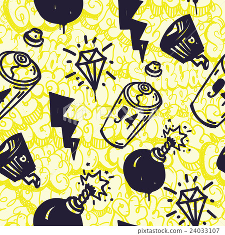 graffiti seamless pattern 24033107