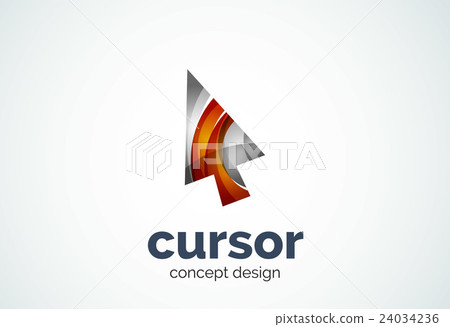 Cursor logo template, mouse pointer and arrow Cursor logo template, mouse pointer and arrow 24034236