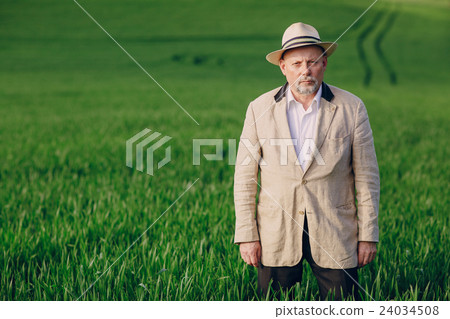 old man in field 24034508