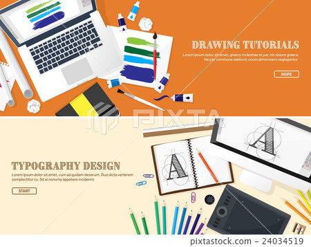 Graphic web design. Drawing and painting Graphic web design. Drawing and painting 24034519