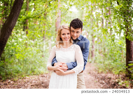 Beautiful wedding couple Beautiful wedding couple 24034913