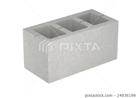 Concrete masonry unit, 3D rendering Concrete masonry unit, 3D rendering 24036199