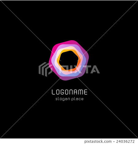 Polygon Math Logo Isolated abstract polygon vector logo. Geometry - Stock Illustration ...