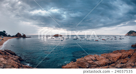 Buch sea with boats the famous Village of Tossa de 24037535