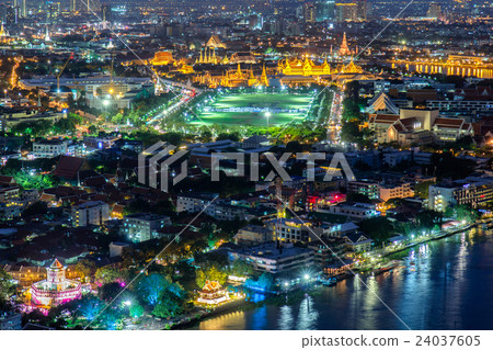 Top view grand palace and building landmark 24037605