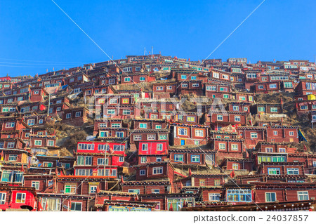 Red monastery at Larung gar (Buddhist Academy) 24037857