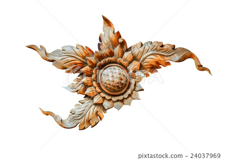 Traditional Thai style pattern on white background 24037969