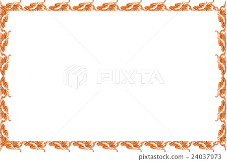 Traditional Thai style pattern on white background 24037973