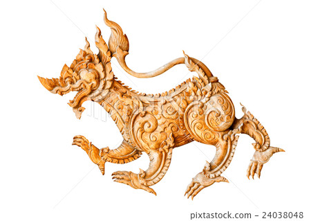 Traditional thai style pattern lion 24038048