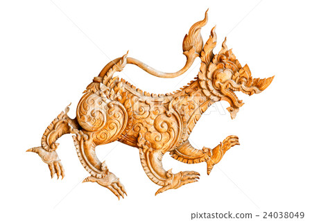 Traditional thai style pattern lion 24038049