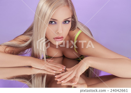 Girl with perfect skin. 24042661