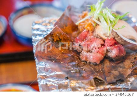 Traditional Japanese breakfast of Takayama,Japan 24043167