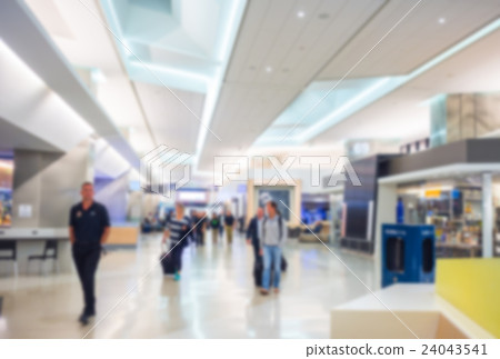 Abstract blur of San Francisco International Airport . 24043541