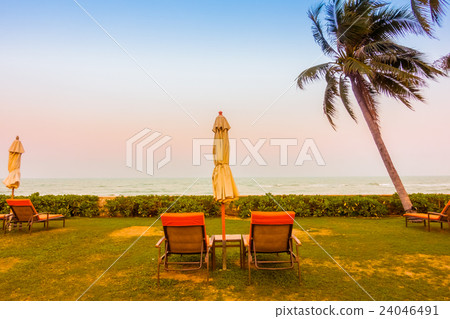 Umbrella and chair Umbrella and chair 24046491