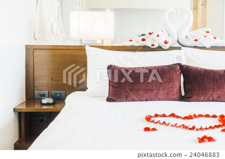 Pillow on bed 24046883