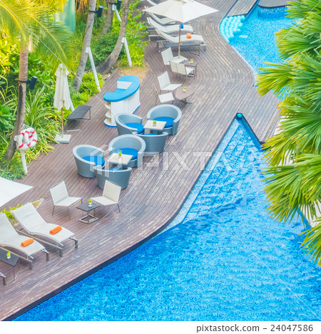 Beautiful luxury hotel swimming pool resort Beautiful luxury hotel swimming pool resort 24047586