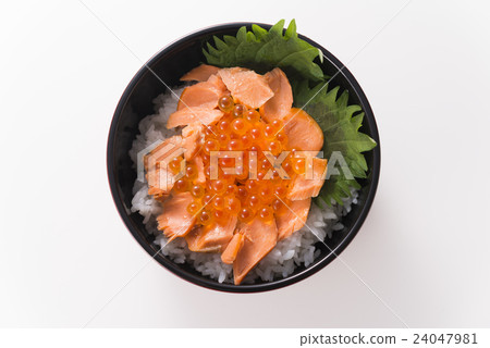 Salmon Ikura on rice 24047981