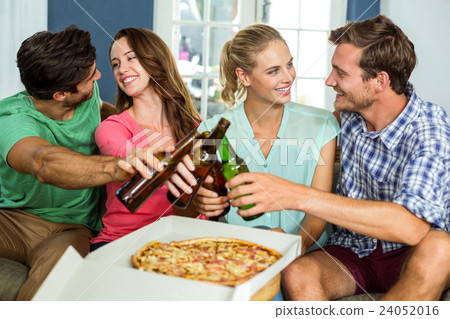 Friends enjoying party at home 24052016