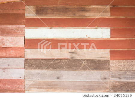 Old wooden plank wall background texture 24055159