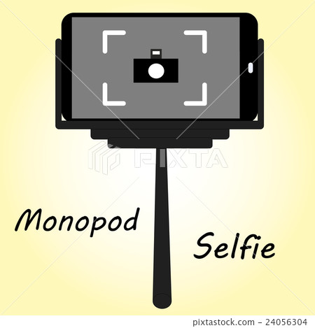 Smart phone. Monopod for selfie Smart phone. Monopod for selfie 24056304