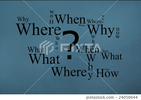 Question mark and words Question mark and words 24056644