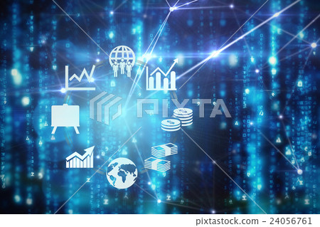 Composite image of different icons 24056761