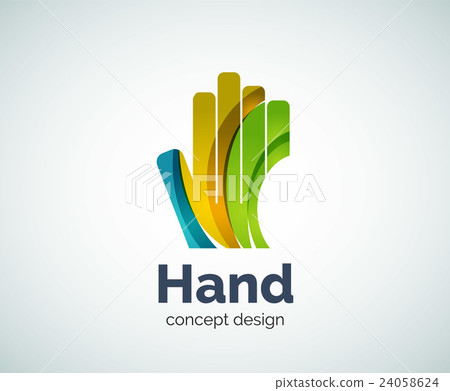 Hand logo template 24058624