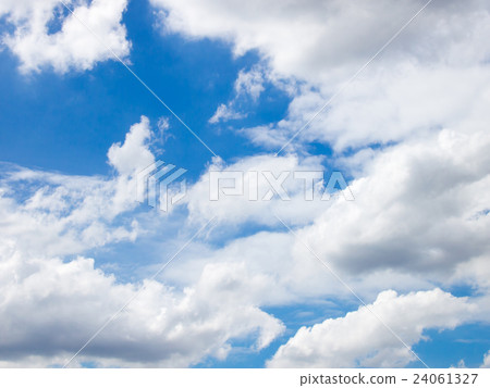 Clear blue sky with white cloud background 24061327