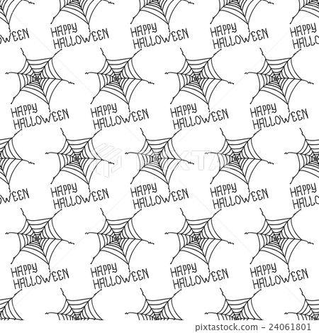 Happy Halloween. Seamless pattern with spider's Happy Halloween. Seamless pattern with spider's 24061801